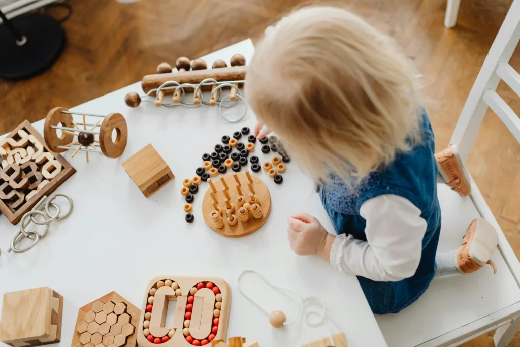 Child engaging in child-led exploration through open-ended play